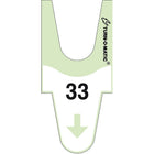 Meto Turn-O-Matic T90 2-Digit Tickets, Green, 6 Pack (9486029)-T90 Replenishment tickets for Meto Turn-O-Matic system