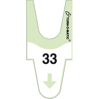 Meto Turn-O-Matic T90 2-Digit Tickets, Green, 6 Pack (9486029)-T90 Replenishment tickets for Meto Turn-O-Matic system