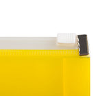 JAM Paper #10 Plastic Envelopes with Zip Closure, 5 x 10, Yellow Poly, 12 Pack (921Z1YE)-Size: 5" x 10"