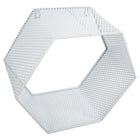 Truu Design Decorative Hexagon Floating Wall Shelves, Set of 2, 13.75 x 13 inches, White-Design: simple and minimalist design to match any home decor
