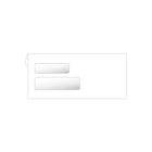 Deluxe - Enveloppes de sécurité autocollantes à double fenêtre, 9 po x 4-1/8 po, paq./500 (WC771-500)-À double fenêtre, autocollantes, sécuritaires