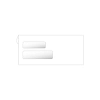 Deluxe - Enveloppes de sécurité autocollantes à double fenêtre, 9 po x 4-1/8 po, paq./500 (WC771-500)-À double fenêtre, autocollantes, sécuritaires