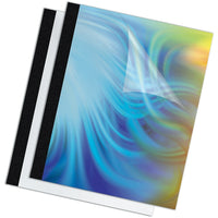 Fellowes Thermal Presentation Covers, 1/8", Black, 20 Pack  (5222702)-Thermal binding covers feature durable, heavy gauge material
