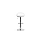 Plata Import Sonic Adjustable Stool, White, 2 Pack-Bar Stool