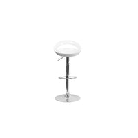 Plata Import Sonic Adjustable Stool, White, 2 Pack-Bar Stool