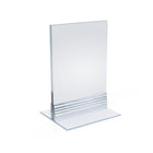 Azar Non-Glare Vertical/Horizontal T-Strip Sign Holder - 3.5" x 5" - 10 Pack-Sold in Packs of: 10