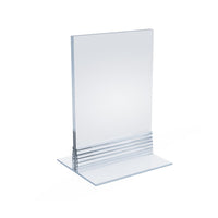Azar Non-Glare Vertical/Horizontal T-Strip Sign Holder - 3.5" x 5" - 10 Pack-Sold in Packs of: 10
