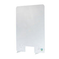 SafeShield Acrylic Sneeze Guard - 24"W x 32"H - Clear-Protection against pathogens