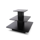 Can-Bramar Econoline 3 Level Square Merchandising Display Table - 48" D x 48" W x 42" H - Maple-3/4" thick durable melamine laminate surface.