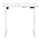 Uplite Sit Stand Height Adjustable Desk - White-Electric easy one touch system – the high-quality engine and strong desk base provides powerful and smooth height adjustment. With the help of the horizontal brake lever and thickened desk legs, the desktop should move without tilting to keep your devices safe and secure.
