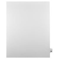 Mark Maker Legal Tabs - Letter Size - White - 1/25th cut - 25 tabs per package - 5 packages Pack - Number 198-White Single Tabs