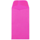 JAM Paper #5.5 Coin Envelopes, 3 1/8 x 5 1/2, Brite Hue Fuchsia Pink , 100 Pack-Pink Envelopes