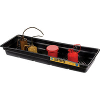 Justrite, Ecopolyblend Spill Tray, 46" L x 16" W x 5.5" H, 12 Gal. Spill Capacity-Height: 5.5"