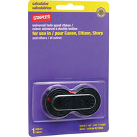 Staples C-Wind Universal Calculator Ribbon Spool, Black and Red-Universal design can be used in any c-wind calculator