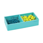 Poppin Softie This + That Tray - Aqua-Coordinates perfectly with the Aqua Accessory and Letter Trays
