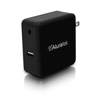 Aluratek Universal 65W AC Laptop Adapter Ultrabooks/Chromebooks with 8 Tips-Power Protection - Complete Circuit & Input Fuse Protection