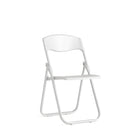 Flash Furniture HERCULES Series 880 lb. Capacity Heavy Duty White Plastic Folding Chair with Built-in Ganging Brackets-880 lb. Weight Capacity