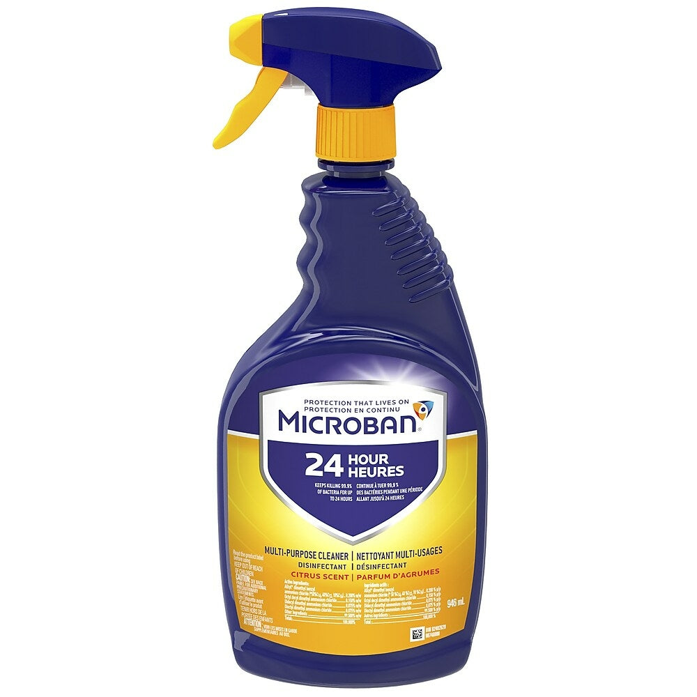 Microban Multi-Purpose Cleaner Spray Citrus - 946mL | staples.ca