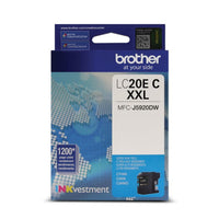 Brother LC20E Cyan Ink, INKvestment Super High Yield (LC20ECS)-Cyan