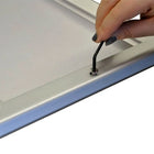 Eddie's Lockable Snap Frame Poster Holder - 11" x 17" - Silver Aluminum - 5 Pack (120665-5)-13.50" x 19.50" Overall Dimension