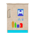 Flash Furniture Bright Beginnings Commercial Grade Green Guard Certified Wooden Children's Kitchen Refrigerator-Commercial Grade Wooden Kitchen Refrigerator for Kids