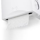 Scott Essential Manual Hard Roll Towel Dispenser - for Purple Core Scott Roll Towels - 12.63" x 16.13" x 10.2" - White-Features a durable, shatter-proof cover with window, so you can check supply levels without opening the dispenser.