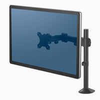 Basic Tech Single Monitor Arm (8057601)-Mounts to desk with a heavy-duty clamp or optional grommet mount.