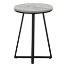 Monarch Specialties 2176 Accent Table - 22"H/Grey/Black Metal-Product dimensions: 15.75 Inch W x 15.75 Inch D x 21.75 Inch H