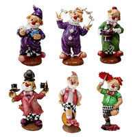 CTG Brands Porcelain Poly Clown Wall Plaque, 6 Styles, 12", Multicolour, 6 Pack-Measurement: the smallest figurine measures 6"L x 11"H x 2.5"W and the largest figurine measures 8.5"L x 12.5"H x 2"W in dimension