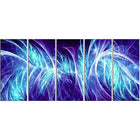 Designart Blue Electricity 5-Panel Modern Canvas Art Print, (PT3084-401)-Print