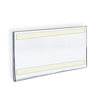 Azar Displays 8.5" x 14" Horizontal Wall Mount Acrylic Sign Holder with Adhesive Tape, Clear, 10 Pack (122012)-Used to displays information on walls and doors, maximizing advertising opportunity
