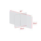 Mark Maker 4 Way Table Divider - 42" L x 23.5" W x 23.5" H - 1/4" clear acrylic - no pass throughs-Made from 1/4” clear acrylic.
