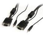 StarTech Coax High Resolution Monitor VGA Cable with Audio HD15 M/M, 25 Ft. (MXTHQMM25A)-Delivers a high resolution connection from your PC to your VGA display (1920 x 1200 or above)
