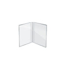 Azar Displays Acrylic Dual Frame Sign Holder, 10 Pack (107726)-Book