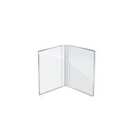 Azar Displays Acrylic Dual Frame Sign Holder, 10 Pack (107726)-Book