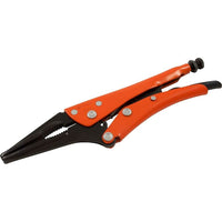 Grip-on 12" Locking Pliers, 5-1/16" Jaw Opening, Long Nose-Jaw opening (inches): 5-1/16"