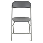 Flash Furniture HERCULES Series 650 lb. Capacity Premium Grey Plastic Folding Chair-Plastic Folding Chair