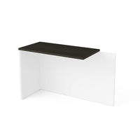 Bestar Pro-Concept Plus Return Table, White & Deep Grey (110810-1117)-White & Deep Grey