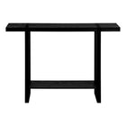 Monarch Specialties 2861 Accent Table - 48"L/Black Reclaimed Wood-Look/Black-8
