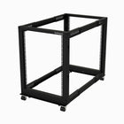 StarTech 15U 4-Post Adjustable Depth Open Frame Rack-Offers easy-to-read markings for both rack units (U) and depth that make it simple to adapt the mobile rack to fit your equipment