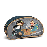 Louis Garneau Skater Half Moon Pencil Case with 2 Compartments-Pencil case with 2 Compartments