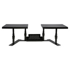 Allsop Metal Art ErgoTwin Adjustable Monitor Stand - Black-Easily adjust laptop height to match monitor height
