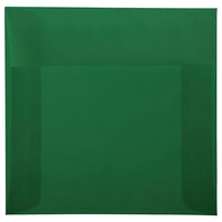 JAM Paper 6 x 6 Square Envelopes, Racing Green Translucent Vellum, 25 Pack (1591938)-Racing green