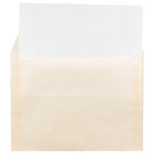 JAM Paper 9 x 12 Booklet Envelopes, Spring Ochre Ivory Translucent Vellum, 25 Pack (1592179)-Opening: booklet