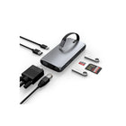 Satechi USB-C On-the-Go Multiport Adapter-2 x USB-A data ports , 1 x USB-C data port, Micro/SD card reader slots