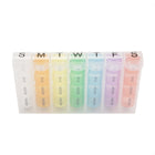 Travelon 7 Day Pill Organizer - Brights-Double lock compartment closures ensure pills stay put