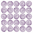 JAM Paper Colored Circular Paper Clips - Purple - 2 Packs of 50-Size: 1 inch (Diameter)