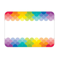 Creative Teaching Press Painted Palette Rainbow Scallops Labels (CTP4821)-Self-adhesive