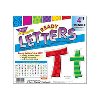 TREND Friendly Combo Ready Letters, 4", Patchwork-Convenient punch-out letters great for displays, signage, learning activities, labeling, and more!