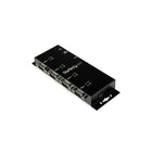 StarTech ICUSB2324I 4 Port USB to DB9 RS232 Serial Adapter Hub - Industrial DIN Rail and Wall Mountable-Hub